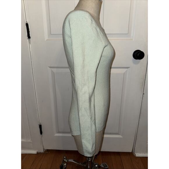 Lululemon Wrap It Back Sweater Sea Breeze Size 6 Cashlu Long Sleeve Mint Green - Picture 6 of 7